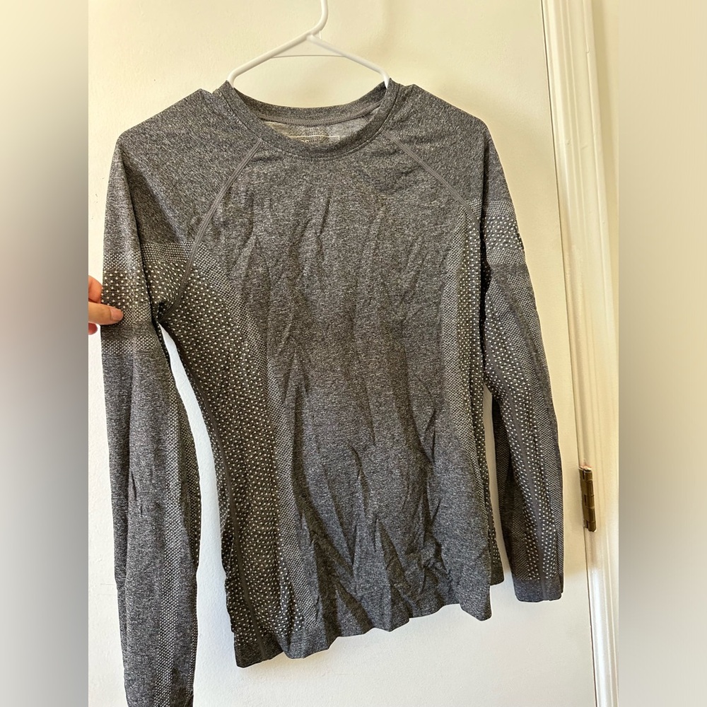 Figs Gray Long Sleeve Top